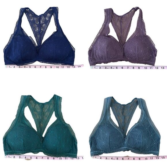 Victoria’s Secret Bralette ~ Set of 4 ~ pullover Racerback ~ lightly padded~ S,M - Picture 11 of 14